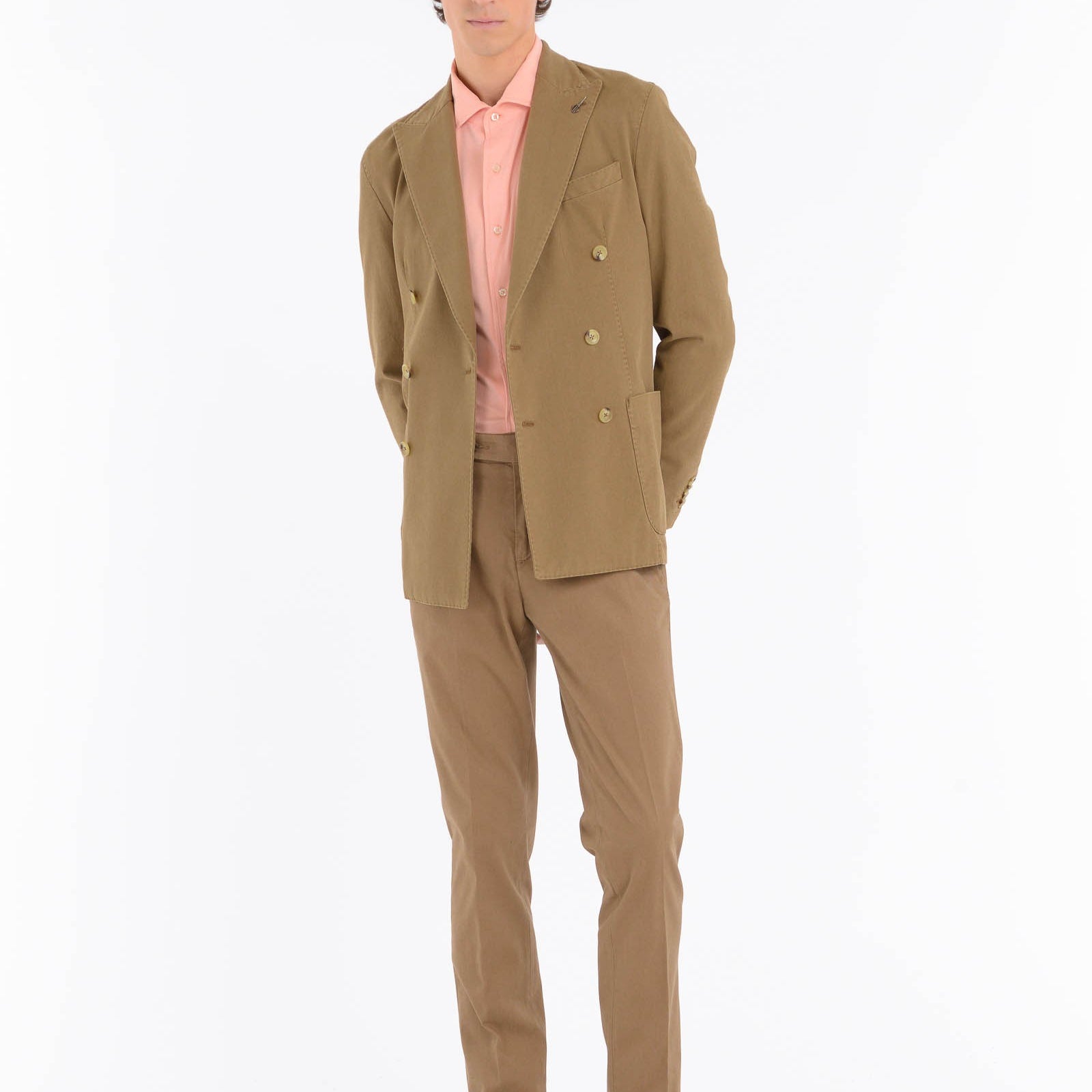 Pantalone slim misto cotone stretch 44 / BEIGE