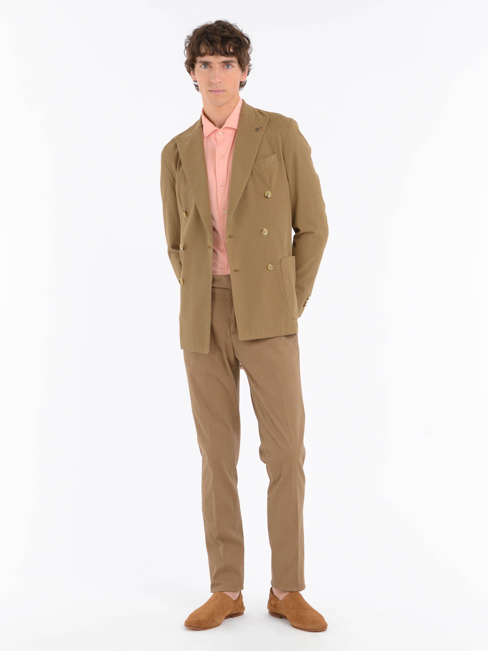 Pantalone slim misto cotone stretch 44 / BEIGE