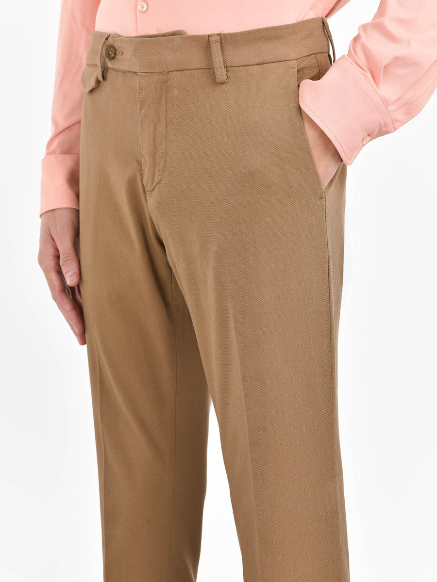Pantalone slim misto cotone stretch 44 / BEIGE