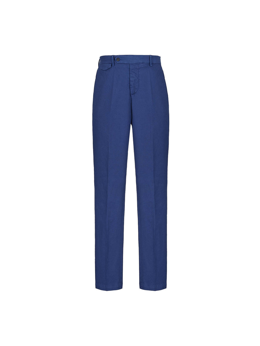 Pantalone slim misto cotone stretch 44 / BLU