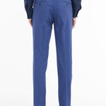 Pantalone slim misto cotone stretch 44 / BLU