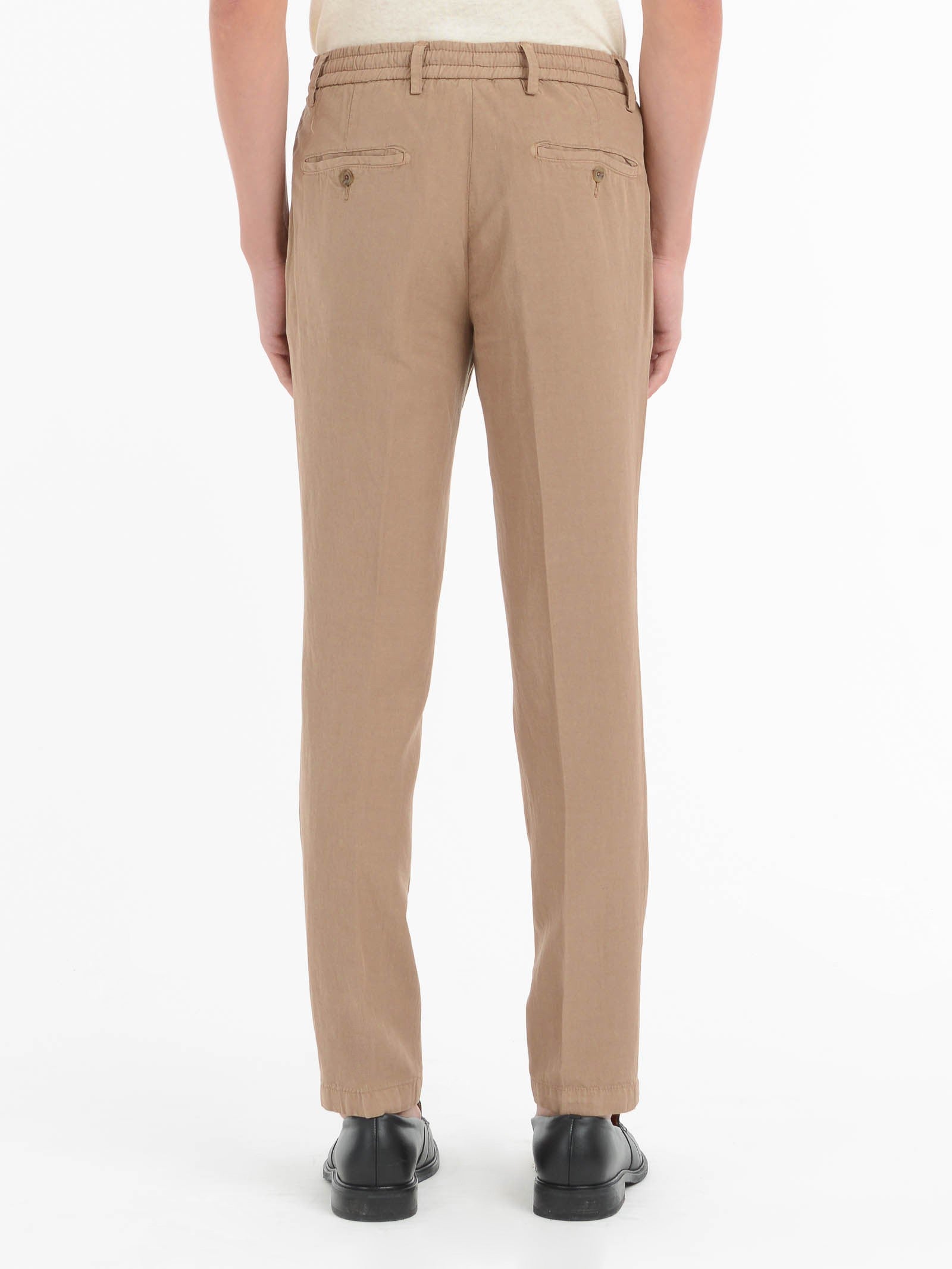 Pantalone jogging gabardina misto cotone 44 / BEIGE