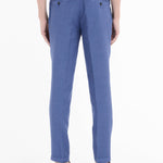 Pantalone jogging gabardina misto cotone 44 / BLU