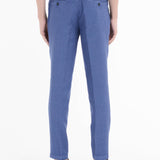 Pantalone jogging gabardina misto cotone 44 / BLU