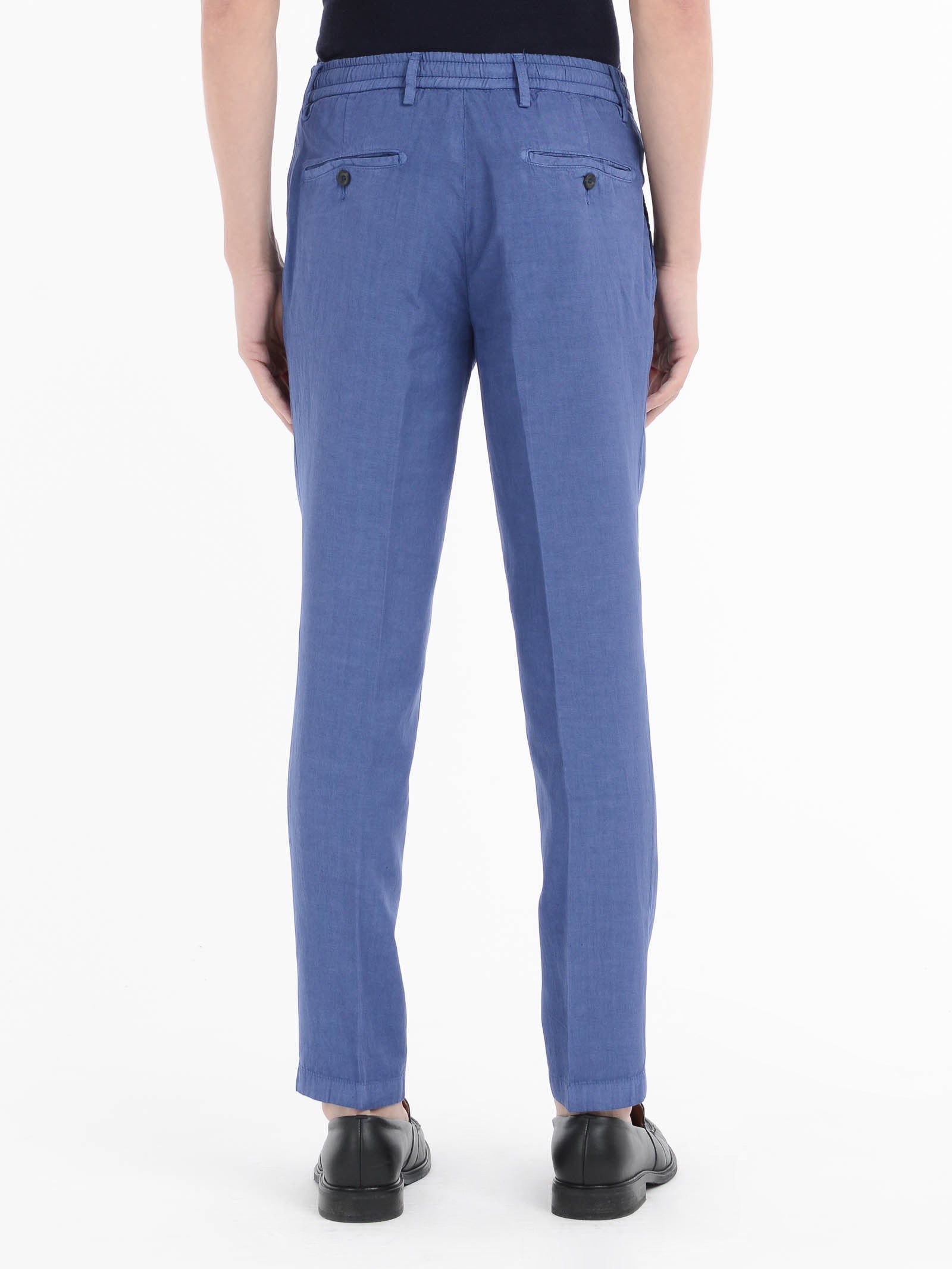 Pantalone jogging gabardina misto cotone 44 / BLU