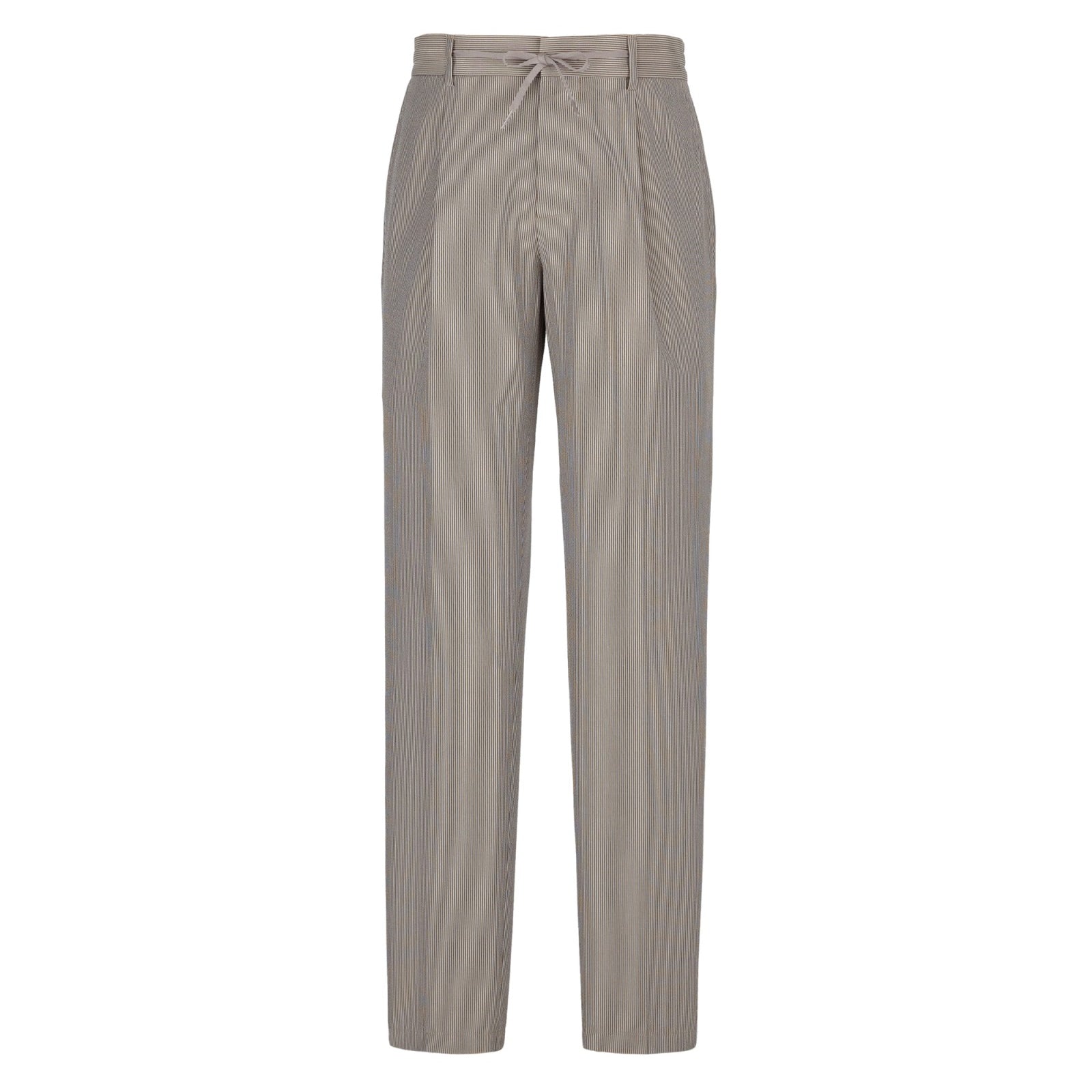 Pantalone jogging seersucker gessato 44 / MARRONE