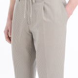 Pantalone jogging seersucker gessato 44 / MARRONE