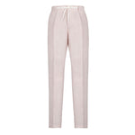 Pantalone jogging lino delavè 44 / ROSA