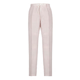 Pantalone jogging lino delavè 44 / ROSA