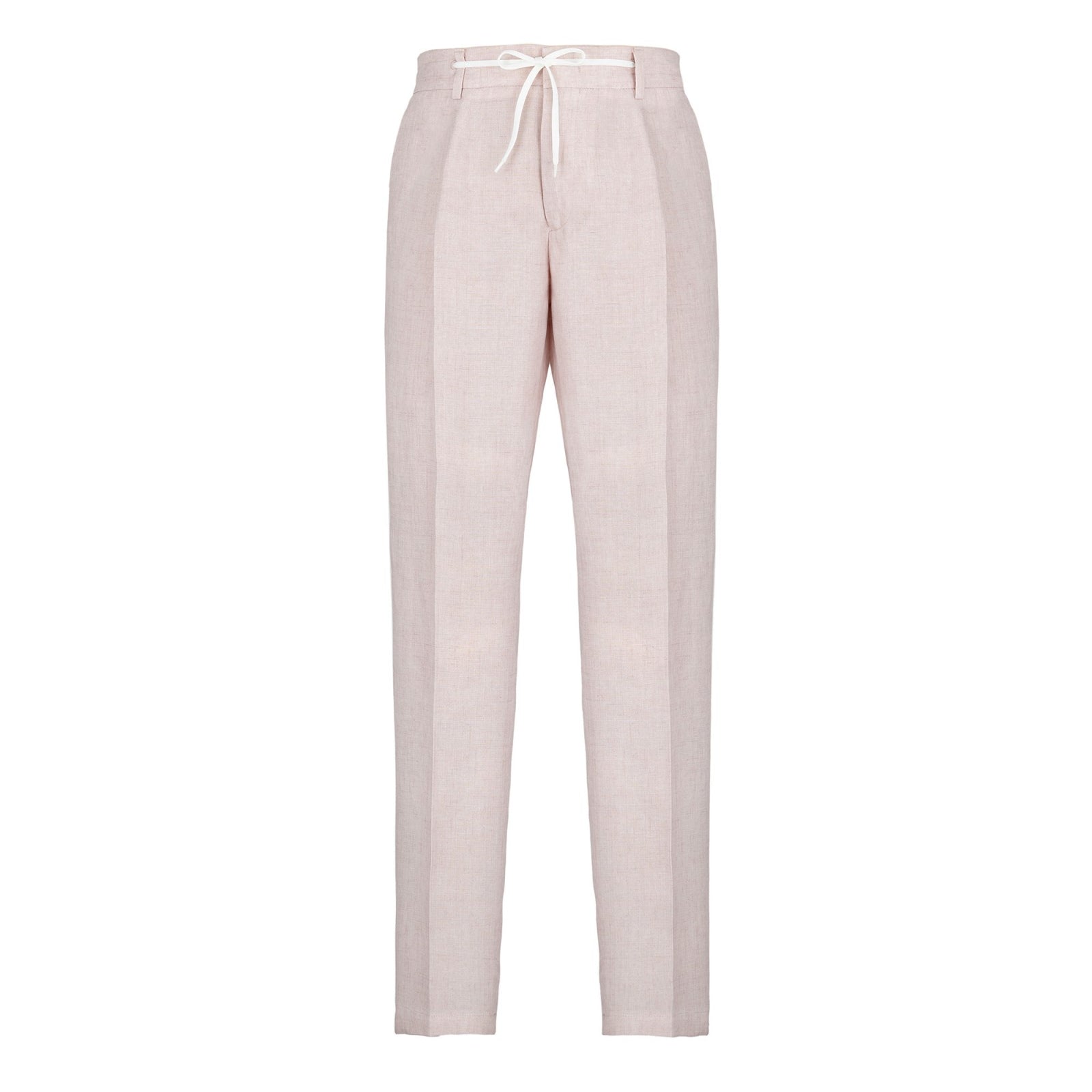 Pantalone jogging lino delavè 44 / ROSA