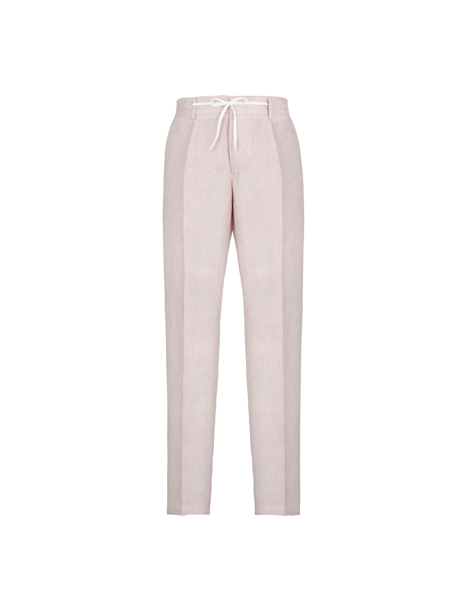 Pantalone jogging lino delavè 44 / ROSA