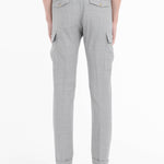 Pantalone cargo tela di lana stretch 44 / GRIGIO