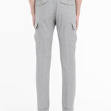 Pantalone cargo tela di lana stretch 44 / GRIGIO