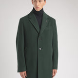 Cappotto panno velour misto lana 44 / VERDE