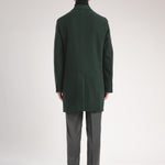 Cappotto panno velour misto lana 44 / VERDE