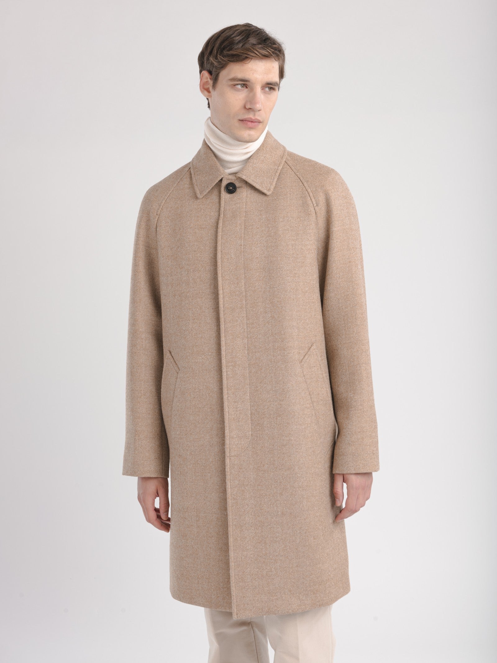 Cappotto resca in pura lana 44 / BEIGE