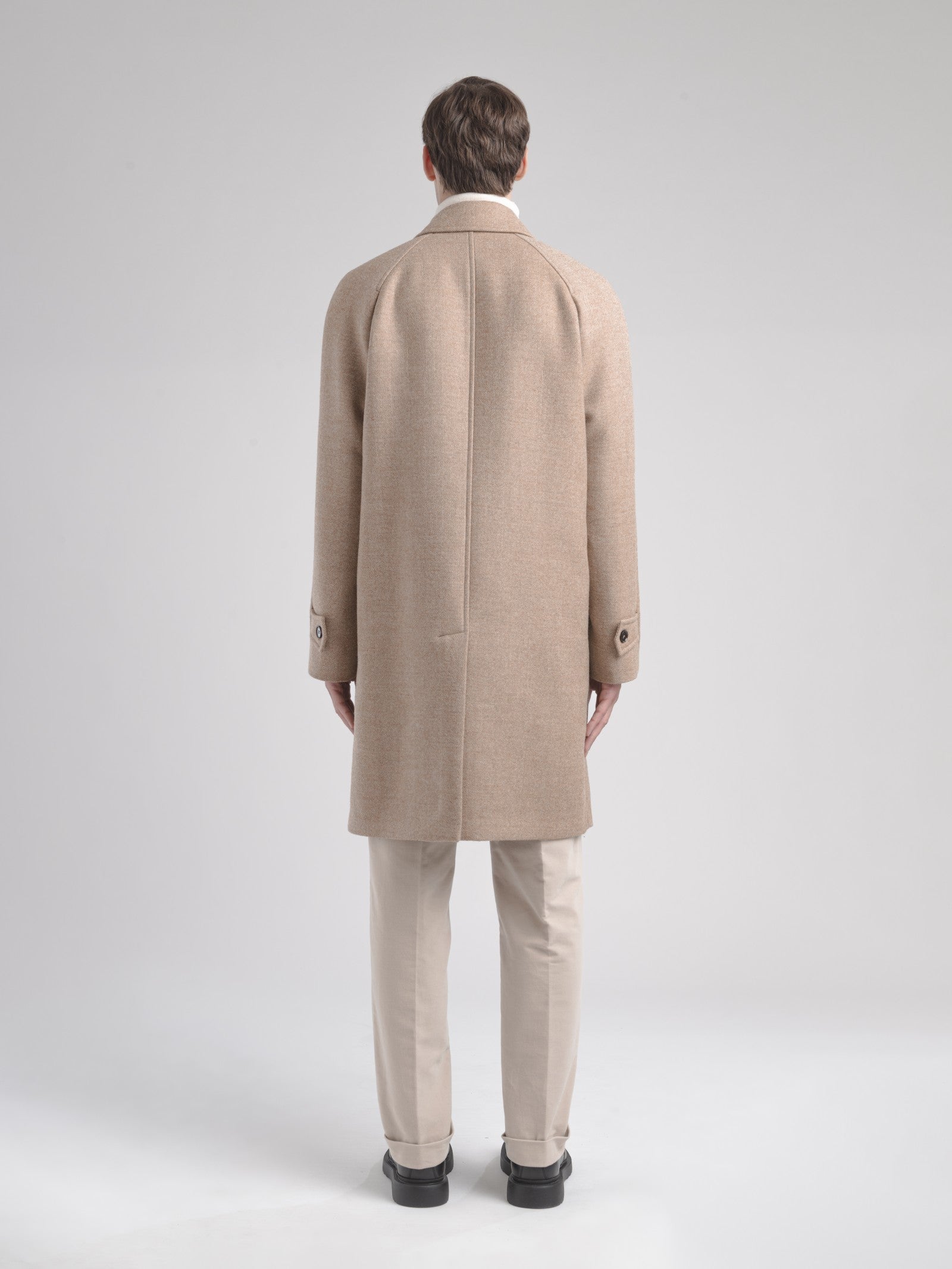 Cappotto resca in pura lana 44 / BEIGE