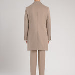 Cappotto panno misto lana 44 / BEIGE