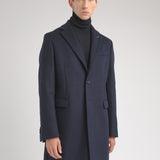 Cappotto panno misto lana 44 / BLU