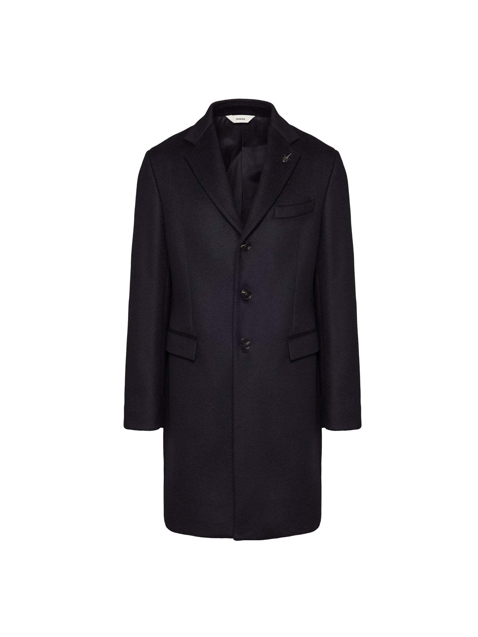 Cappotto panno misto lana 44 / NERO