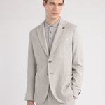 Giacca resca in misto lana stretch 44 / GRIGIO