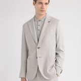 Giacca resca in misto lana stretch 44 / GRIGIO