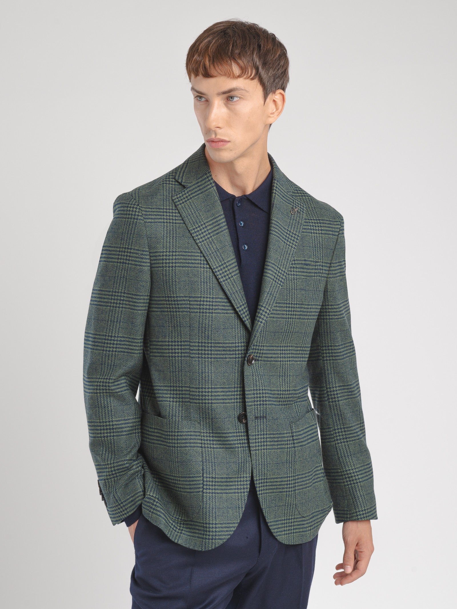 Giacca galles in misto lana 44 / VERDE