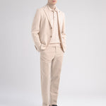 Giacca slim panno misto lana 44 / BEIGE