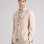 Giacca slim panno misto lana 44 / BEIGE