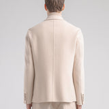 Giacca slim panno misto lana 44 / BEIGE