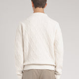 Maglione girocollo misto lana 44 / BIANCO