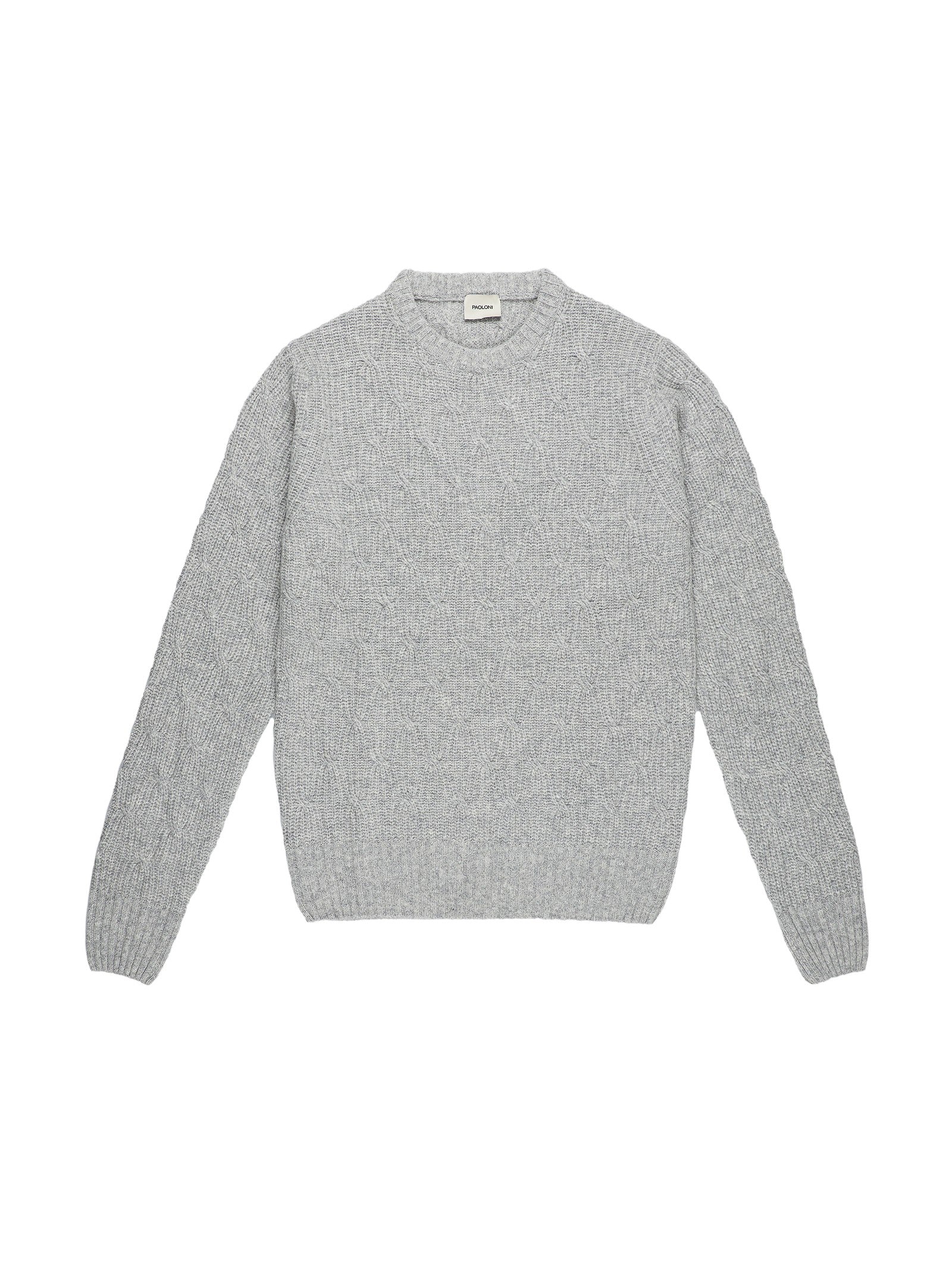 Maglione girocollo misto lana 44 / GRIGIO