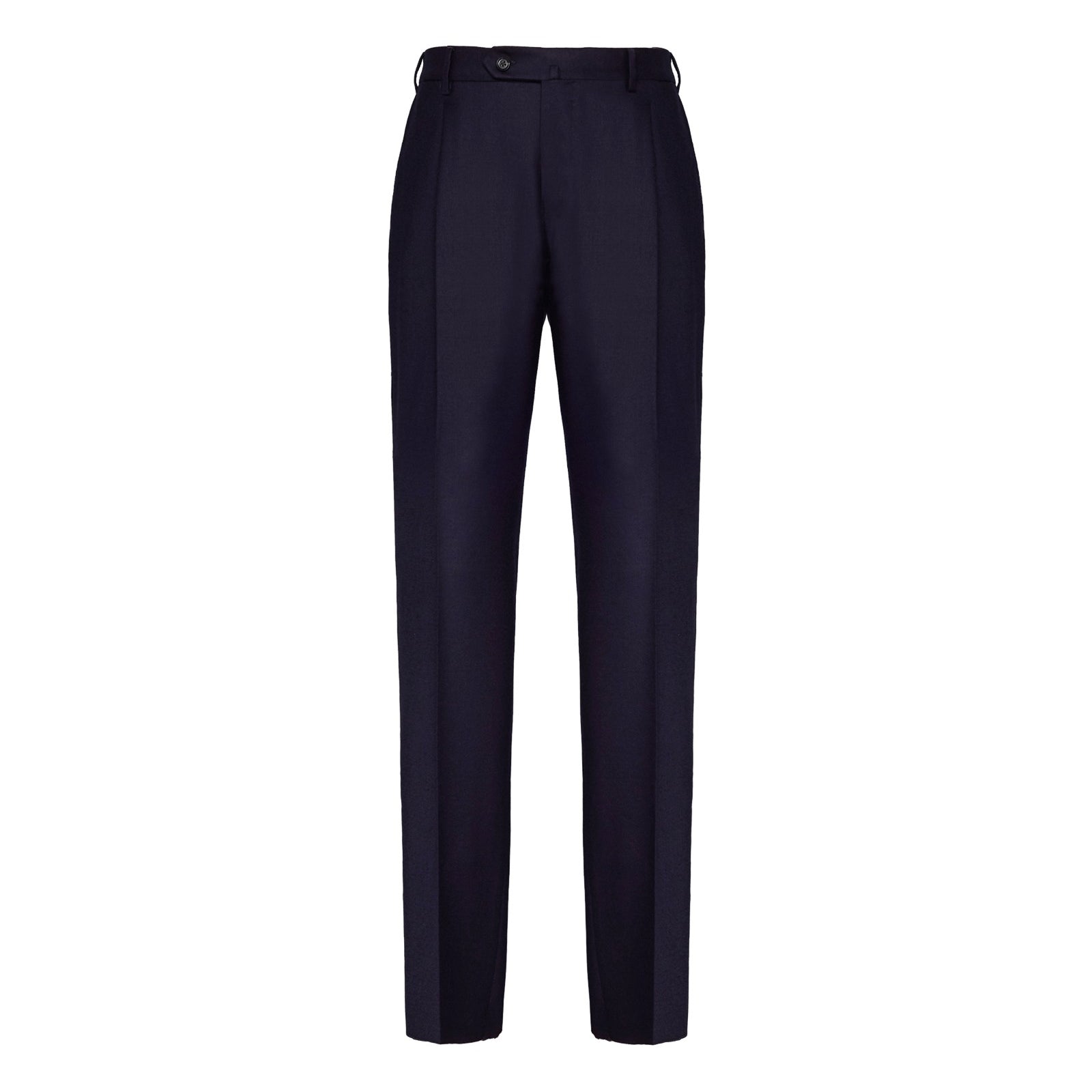 Pantalone pinces flanella di lana stretch 44 / BLU