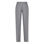 Pantalone pinces flanella di lana stretch 44 / GRIGIO