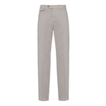 Pantalone slim gabardina di cotone stretch 44 / BEIGE