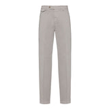 Pantalone slim gabardina di cotone stretch 44 / BEIGE