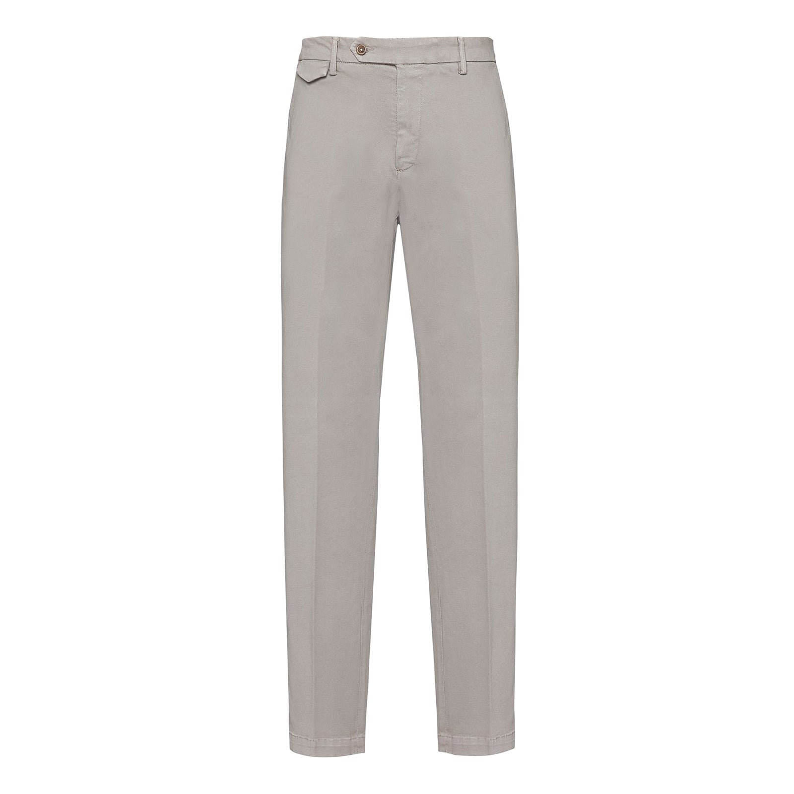 Pantalone slim gabardina di cotone stretch 44 / BEIGE