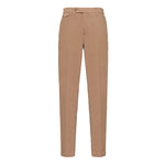 Pantalone slim gabardina di cotone stretch 44 / BEIGE