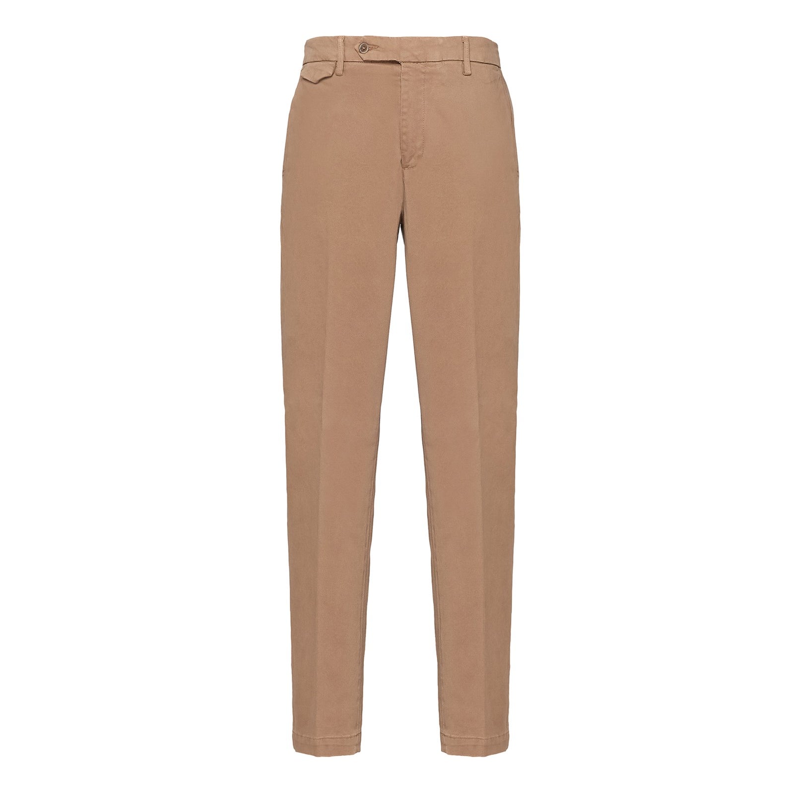 Pantalone slim gabardina di cotone stretch 44 / BEIGE