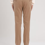 Pantalone slim gabardina di cotone stretch 44 / BEIGE