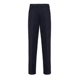 Pantalone slim gabardina di cotone stretch 44 / BLU