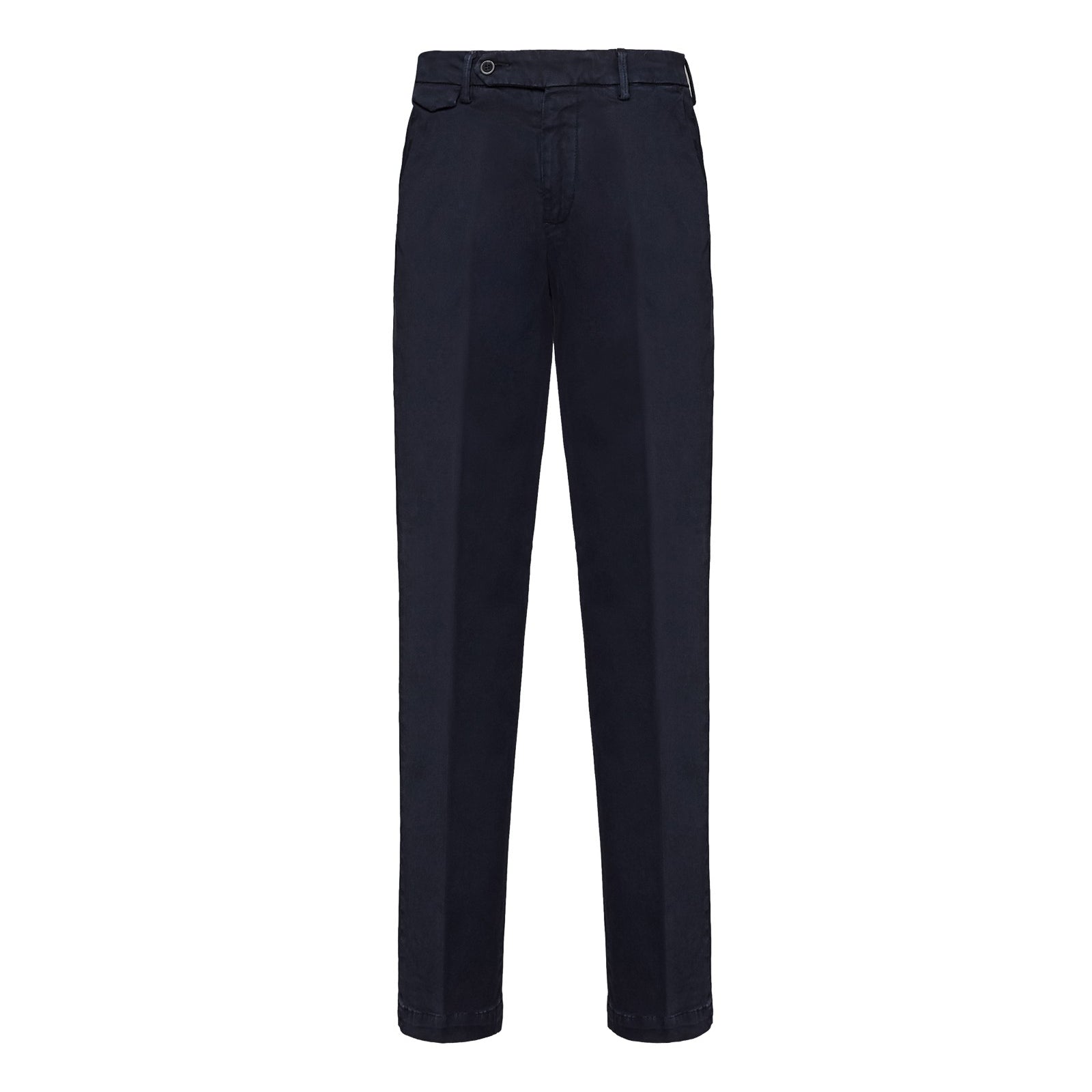 Pantalone slim gabardina di cotone stretch 44 / BLU