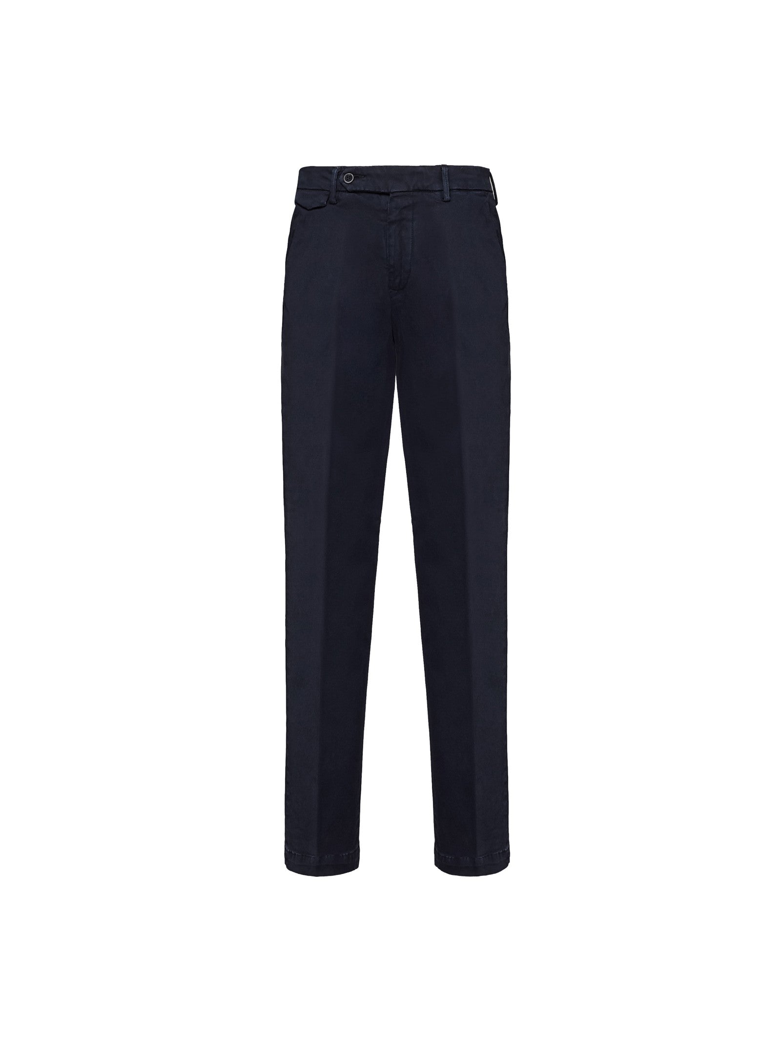 Pantalone slim gabardina di cotone stretch 44 / BLU