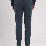 Pantalone slim gabardina di cotone stretch 44 / BLU