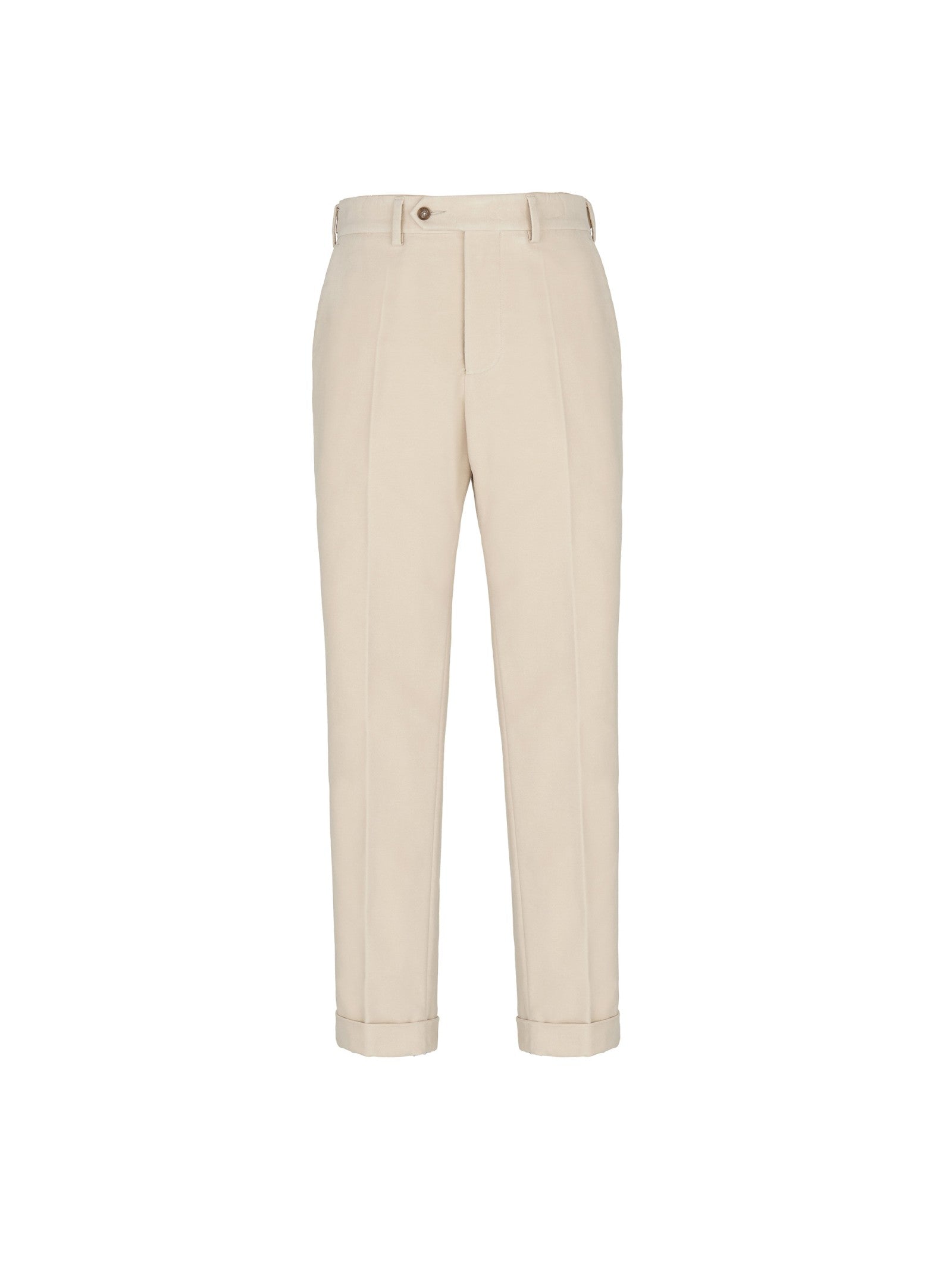 Pantalone wide fit fustagno di cotone stretch 44 / BEIGE