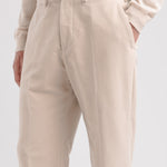 Pantalone wide fit fustagno di cotone stretch 44 / BEIGE