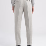 Pantalone wide fit resca misto lana stretch 44 / GRIGIO