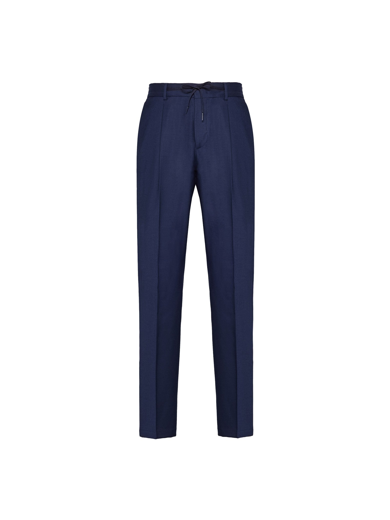 Pantalone jogging flanella di lana stretch 44 / BLU