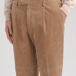 Pantalone tinto velluto a coste stretch 44 / BEIGE