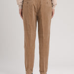 Pantalone tinto velluto a coste stretch 44 / BEIGE